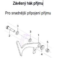 Závěsný hák příjmu