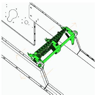 Nová pozice řady pružin natě