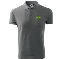 Polokošile PIQUE POLO tmavě šedý melír vel. 3XL