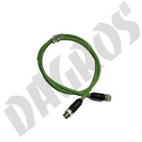 Kabel geschirmt, CAT6 M12,  0° Stift /  0° Buchse